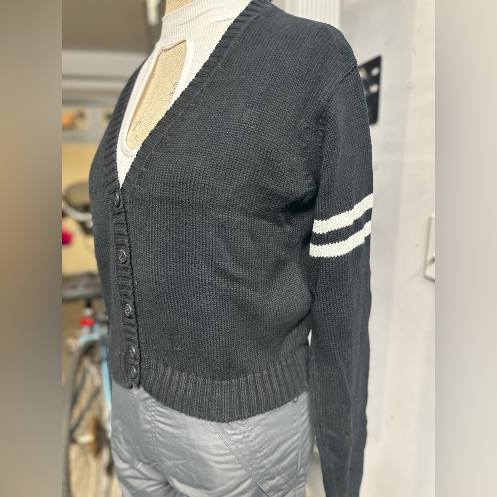 Brandy Melville Black Knit Cardigan Sweater
